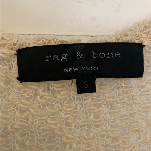 rag & bone mesh cream sweater size S - Picture 3 of 6